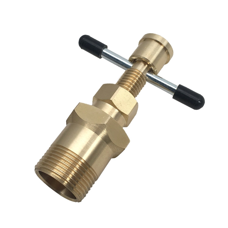 ZK-020 Raccordo per tubi in rame in ottone massiccio per estrattore per oliva da 15 mm e 22 mm per auto, ZK-020