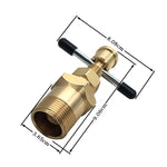 ZK-020 Raccordo per tubi in rame in ottone massiccio per estrattore per oliva da 15 mm e 22 mm per auto, ZK-020