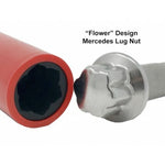 ZK-059 Presa per dado ruota protettiva per auto da 17 mm con custodia in plastica per Mercedes-Benz Classe S, ZK-059
