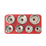 ZK-077 Kit di strumenti per set di chiavi a bussola per tappo filtro olio per alloggiamento cartuccia 7 in 1 per auto, ZK-077