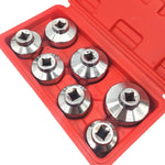 ZK-077 Kit di strumenti per set di chiavi a bussola per tappo filtro olio per alloggiamento cartuccia 7 in 1 per auto, ZK-077