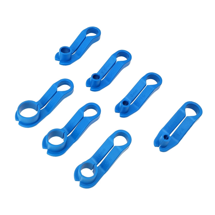 ZK-078 Set di strumenti di disconnessione angolata per linea di carburante per auto 7 in 1, 7 in 1