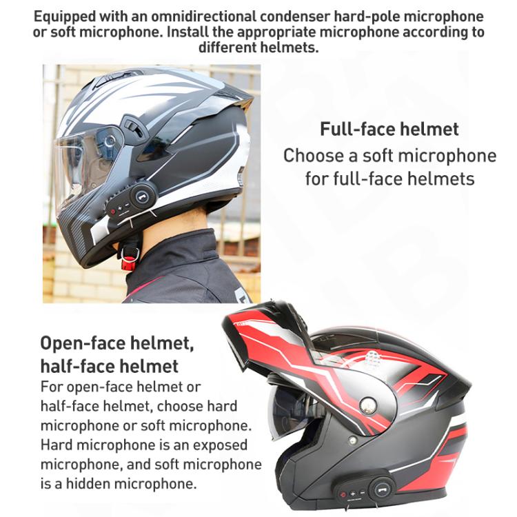 Microfono con asta rigida per cuffia Bluetooth casco moto K10