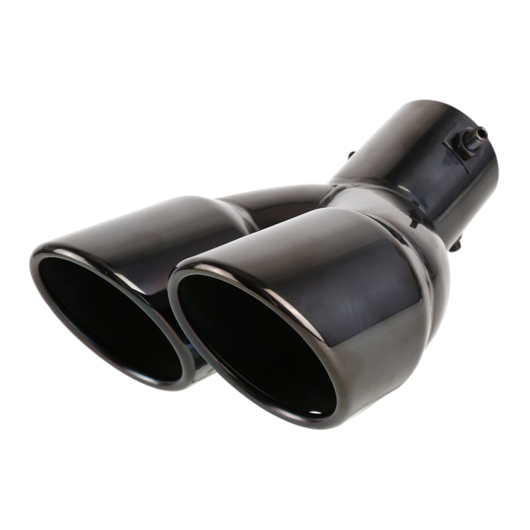Tubo di punta del silenziatore di scarico a gomito in acciaio inossidabile per styling auto universale, diametro interno: 7,2 cm, Elbow Inside Diameter: 7.2cm (Grey), Elbow Inside Diameter: 7.2cm (Blue), Elbow Inside Diameter: 7.2cm (Silver)
