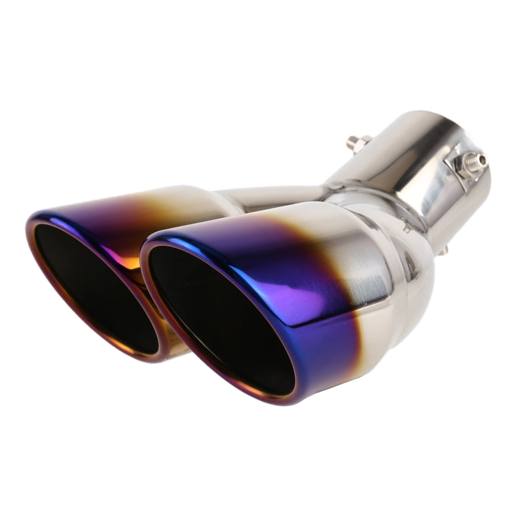 Tubo di punta del silenziatore di scarico a gomito in acciaio inossidabile per styling auto universale, diametro interno: 6 cm, Elbow Inside Diameter: 6cm (Grey), Elbow Inside Diameter: 6cm (Blue), Elbow Inside Diameter: 6cm (Silver)