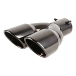 Tubo di punta del silenziatore di scarico dritto in acciaio inossidabile per styling auto universale, diametro interno: 6 cm, Straight Inside Diameter: 6cm (Grey), Straight Inside Diameter: 6cm (Blue), Straight Inside Diameter: 6cm(Silver)