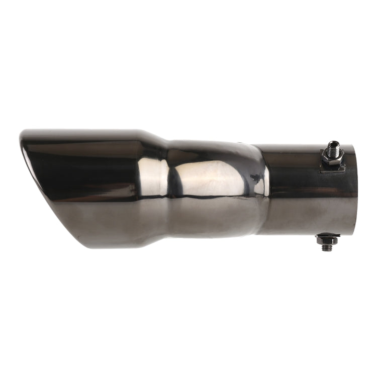 Tubo di punta del silenziatore di scarico dritto in acciaio inossidabile per styling auto universale, diametro interno: 6 cm, Straight Inside Diameter: 6cm (Grey), Straight Inside Diameter: 6cm (Blue), Straight Inside Diameter: 6cm(Silver)