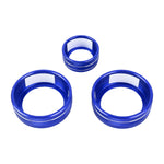 Custodia con pomello per condizionatore d'aria in metallo per auto da 3 pezzi per Honda CR-V 2017-2021, For Honda CR-V 2017-2021 (Blue), For Honda CR-V 2017-2021 (Red), For Honda CR-V 2017-2021 (Silver)