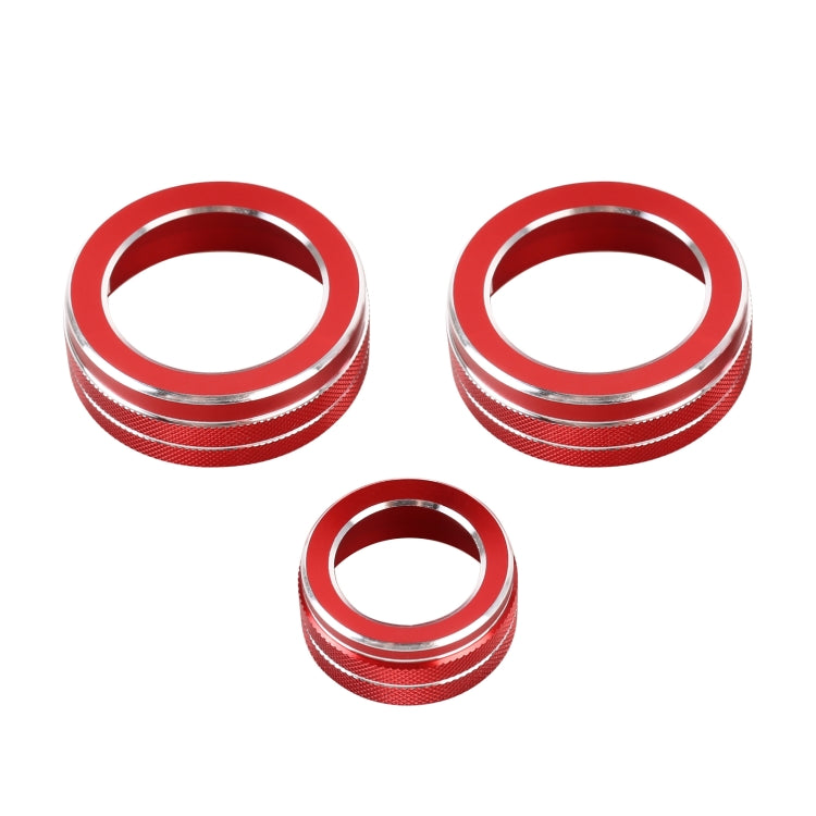 Custodia con pomello per condizionatore d'aria in metallo per auto da 3 pezzi per Honda CR-V 2017-2021, For Honda CR-V 2017-2021 (Blue), For Honda CR-V 2017-2021 (Red), For Honda CR-V 2017-2021 (Silver)