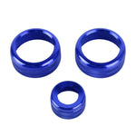 Custodia con pomello per condizionatore d'aria in metallo per auto da 3 pezzi per BMW X1 / X2 / GT, For BMW X1 / X2 / GT (Blue), For BMW X1 / X2 / GT (Red), For BMW X1 / X2 / GT (Silver)
