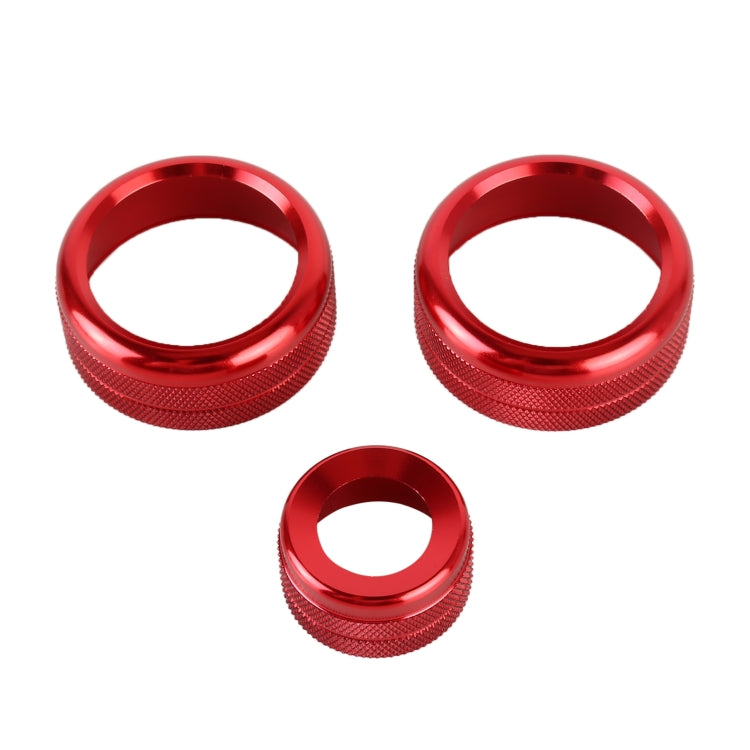 Custodia con pomello per condizionatore d'aria in metallo per auto da 3 pezzi per BMW X1 / X2 / GT, For BMW X1 / X2 / GT (Blue), For BMW X1 / X2 / GT (Red), For BMW X1 / X2 / GT (Silver)