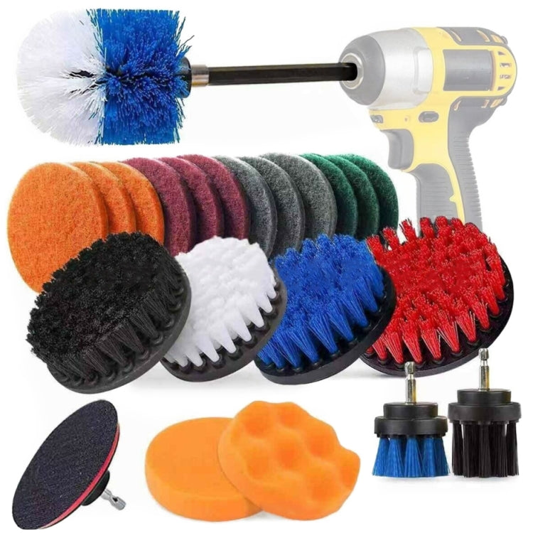 Set 23 in 1 testine per trapano elettrico pulizia vetri