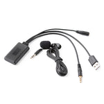 Cavo telefonico Bluetooth per musica AUX per auto + MIC, lunghezza cavo: 1,5 m, Car AUX Cable