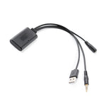 Cavo telefonico Bluetooth per musica AUX per auto + MIC, lunghezza cavo: 1,5 m, Car AUX Cable