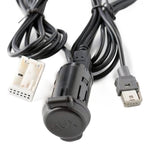 Cavo adattatore audio USB AUX per auto Peugeot e Citroen