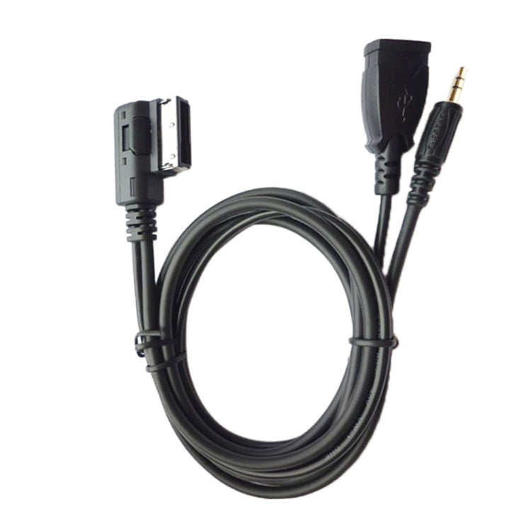 Cavo audio AMI AUX per auto AUX + ricarica USB + musica mobile per Mercedes-Benz, For Mercedes-Benz (USB)