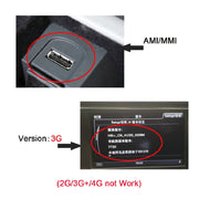 Cavo di ricarica AMI USB-C / Type-C per auto per Audi A4 A6 Q5 Q7 A5 / Volkswagen Touareg Golf CC, Ffor Audi A4