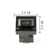Console centrale per auto CD con posizione riservata Porta USB modificata 2,6x2,3 cm per Volkswagen / Audi / Skoda, 2.6x2.3cm