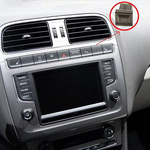 Console centrale per auto CD con posizione riservata Porta USB modificata 2,6x2,3 cm per Volkswagen / Audi / Skoda, 2.6x2.3cm