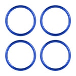 Set 4 Anelli Decorativi in Metallo per Bocchetta Aria Audi A1