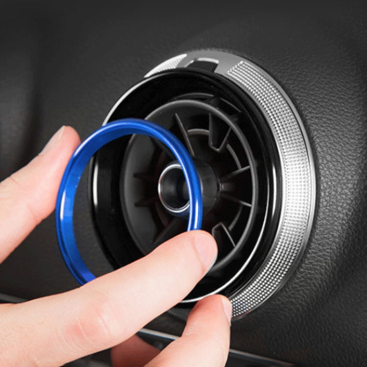 Set 4 Anelli Decorativi in Metallo per Bocchetta Aria Audi A1