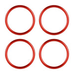 Set 4 Anelli Decorativi in Metallo per Bocchetta Aria Audi A1