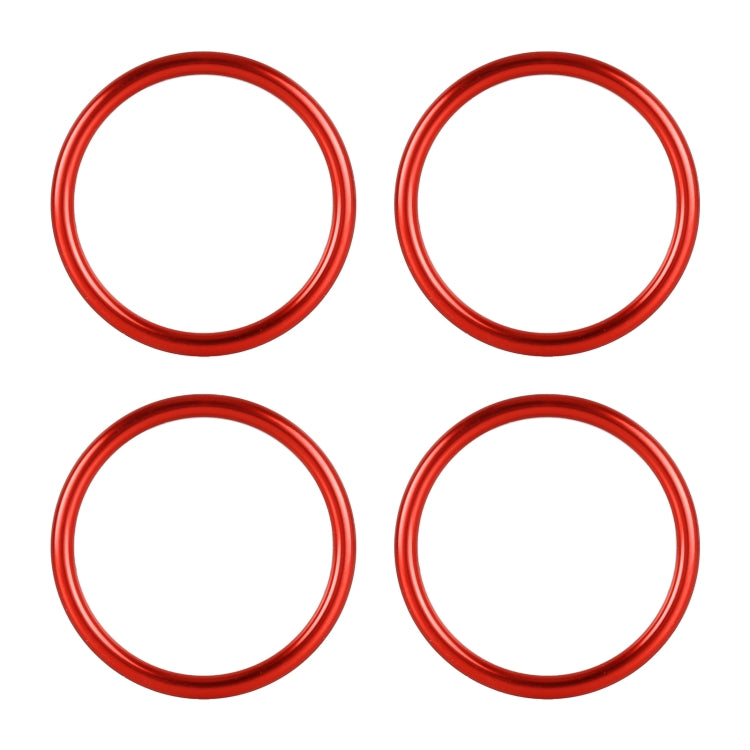 Set 4 Anelli Decorativi in Metallo per Bocchetta Aria Audi A1