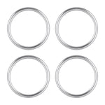 Set 4 Anelli Decorativi in Metallo per Bocchetta Aria Audi A1