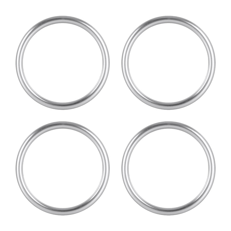 Set 4 Anelli Decorativi in Metallo per Bocchetta Aria Audi A1
