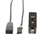 Interfaccia audio AUX per auto + cablaggio per BMW E46 serie 3, For BMW E46 3 Series