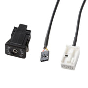 Interfaccia audio AUX per auto + cablaggio per BMW E60 E63 E64 E65, For BMW E60 E63 E64 E65