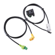 Supporto per interruttore USB AUX per auto + cablaggio per Volkswagen Magotan / Touran / Polo / Touran RCD510/310+/300+, For Volkswagen Magotan