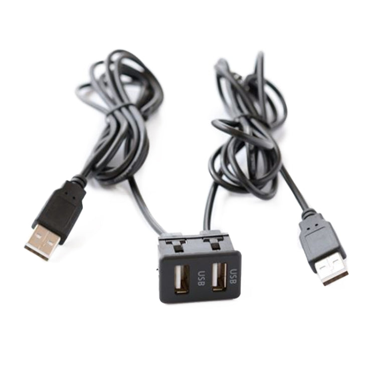 Supporto per interruttore per cavo di ricarica con doppia interfaccia USB modificata universale per auto per Alpine / Pioneer, USB+USB