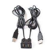 Supporto per interruttore per cavo di ricarica con doppia interfaccia USB modificata universale per auto per Alpine / Pioneer, USB+USB