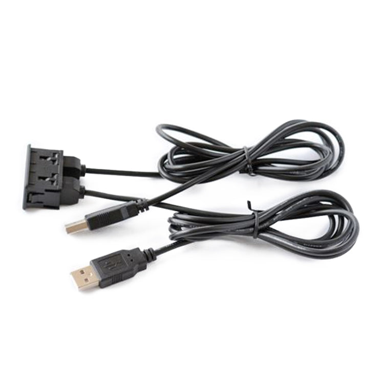 Supporto per interruttore per cavo di ricarica con doppia interfaccia USB modificata universale per auto per Alpine / Pioneer, USB+USB