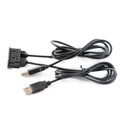 Supporto per interruttore per cavo di ricarica con doppia interfaccia USB modificata universale per auto per Alpine / Pioneer, USB+USB