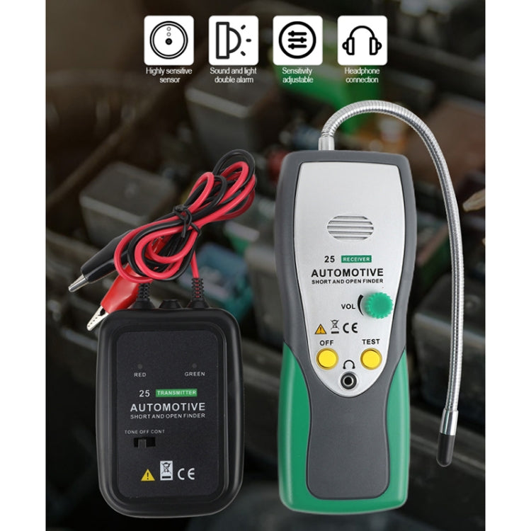 DUOYI DY25 Auto Tester Cavo Cortocircuito e Circuito Aperto Tester Tracer Diagnostica Tone Line Finder, DY25