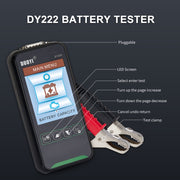Tester per batteria per auto DUOYI DY222 12V / 24V, DY222