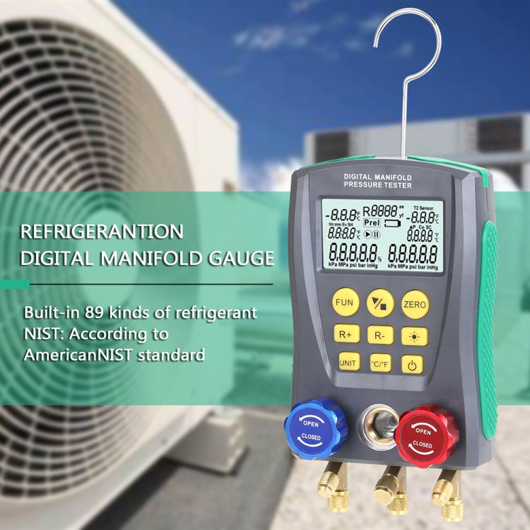 DUOYI DY517 Riparazione aria condizionata per auto Misuratore elettronico del refrigerante Misuratore di fluoro del condizionamento d'aria, DY517
