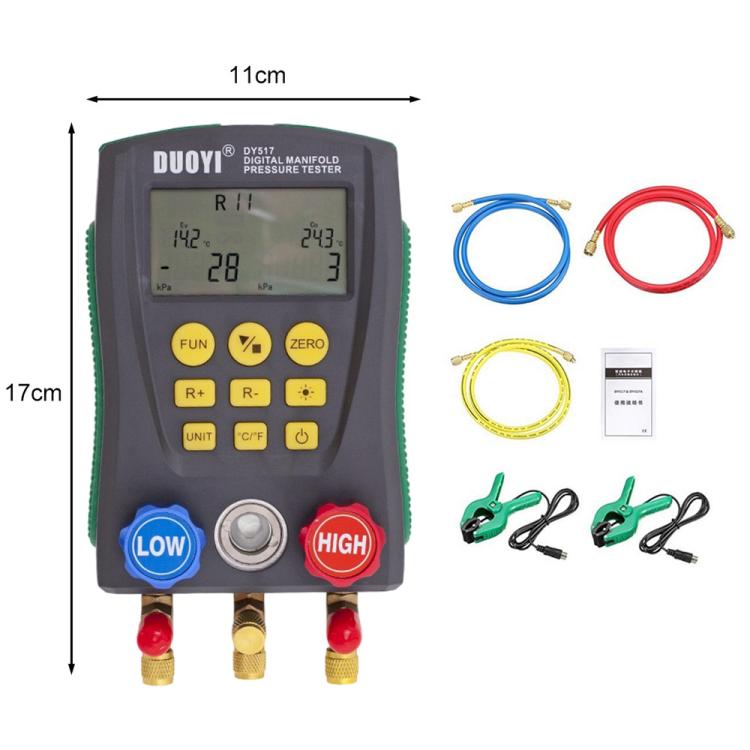 Misuratore fluoruro e temperatura per aria condizionata auto DUOY