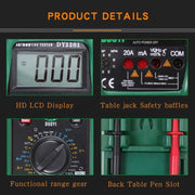 DUOYI DY2201 Misuratore universale automatico per manutenzione multifunzione per auto digitale ad alta precisione, DY2201
