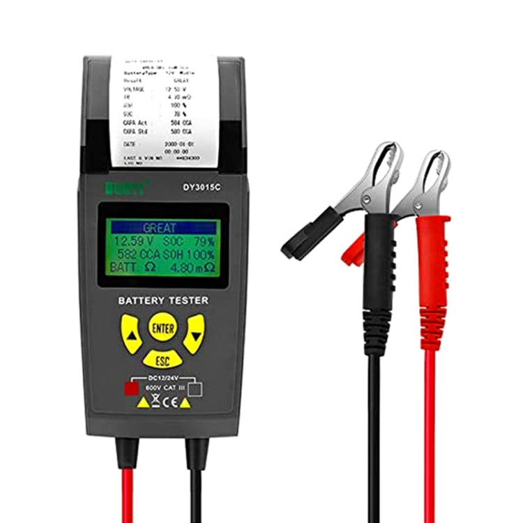 Tester batteria auto DUOYI DY3015C 24V con display LCD