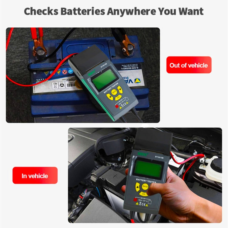 Tester batteria auto DUOYI DY3015C 24V con display LCD
