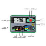 Tester di resistenza del misuratore di resistenza di terra digitale ad alta precisione DUOYI DY4100, DY4100