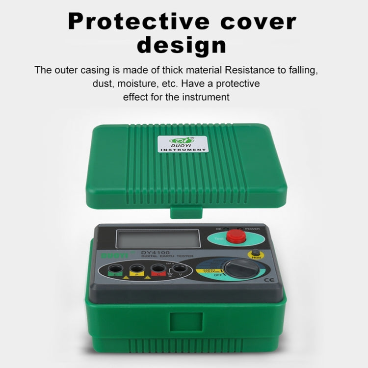 Tester di resistenza del misuratore di resistenza di terra digitale ad alta precisione DUOYI DY4100, DY4100