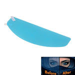 Pellicola antipioggia per casco moto con parasole 25x9 cm