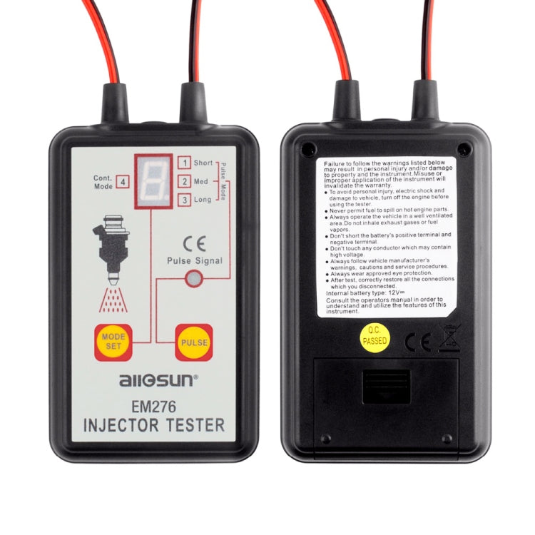 EM276 Tester per iniettori di carburante per auto 4 Strumento diagnostico di scansione del sistema di alimentazione in modalità Pluse, EM276