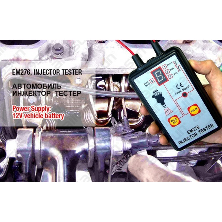 EM276 Tester per iniettori di carburante per auto 4 Strumento diagnostico di scansione del sistema di alimentazione in modalità Pluse, EM276
