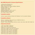 Mini scanner diagnostico auto Bluetooth ELM327 4.0