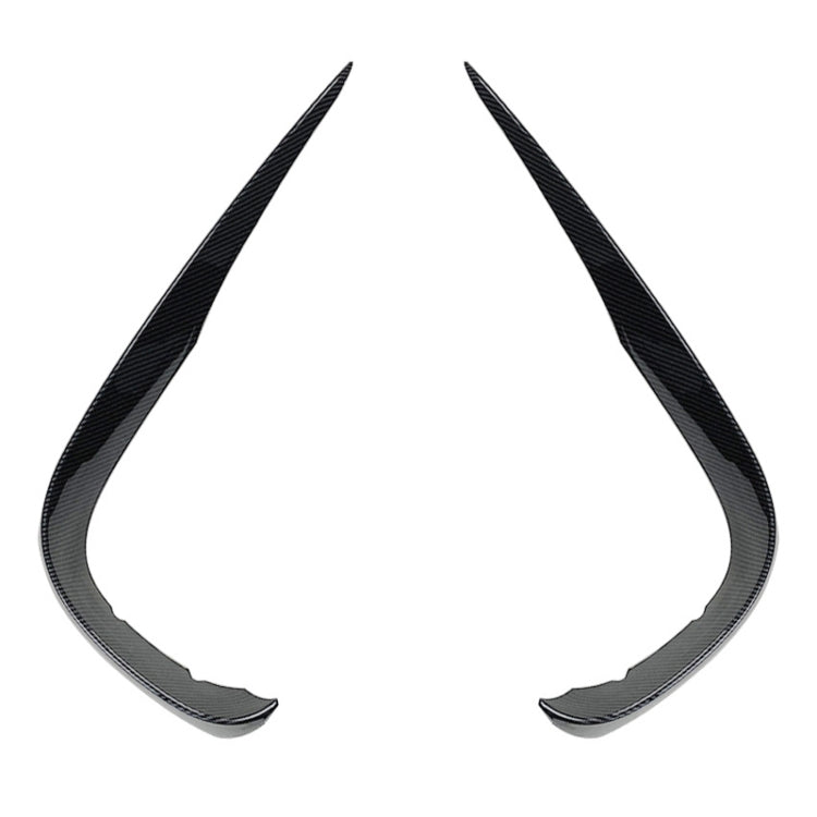 Striscia adesiva decorativa per coltello a vento anteriore per auto per Mercedes-Benz Classe E W213 2016-2020/E200/E260/E300, Wind Knife For Mercedes-Benz E Class(Black), Wind Knife For Mercedes-Benz E Class(Carbon Fiber Black)